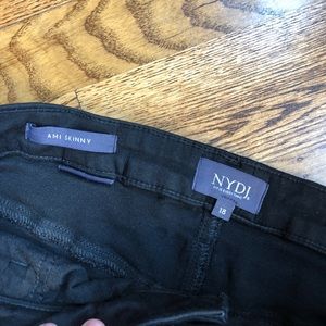 NYDJ black skinny jeans